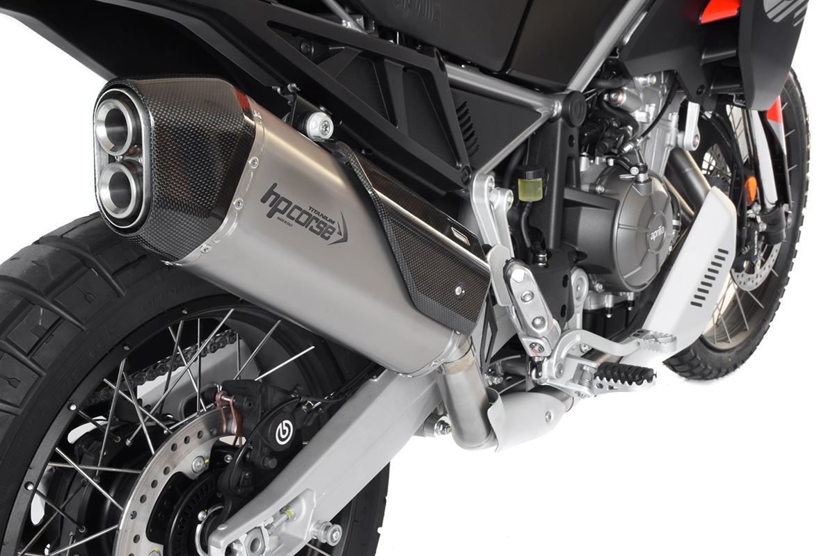 HP CORSE SPS Carbon Short Exhaust for Aprilia Tuareg 660